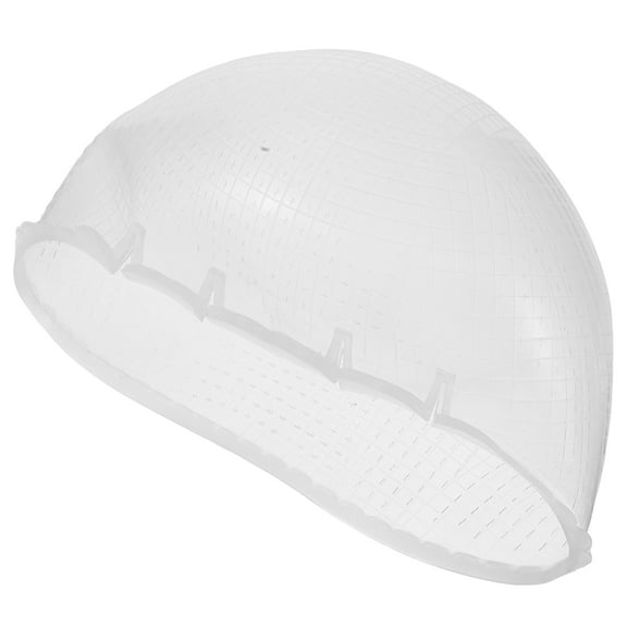 ibasenice Soft Silicone Hair Frosting Cap with Cross Holes Elastic Fit for Reusable Hair Dyeing