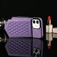 thumbnail image 4 of Dteck Crossbody Wallet Case for iPhone 11 with RFID Blocking Card Holder, Built-in Make-Up Mirror for Women Girl Shockproof Purse Cover with Removable Shoulder Strap 6.1 Inch, Purple, 4 of 5
