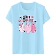 thumbnail image 4 of HCYSFG Womens Halloween T Shirts Crewneck Short Sleeve Mean Ghouls Ghost Letter Graphic Relaxed Fit Holiday Tees Fall Tops, 4 of 4