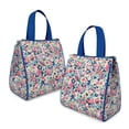 thumbnail image 2 of Pioneer Flower Floral Print Pattern Insulated Lunch Bag for Women & Adults,Large Portable Soft Cooler Lunch Bag,Thermal Food Storage Tote with Pearl Cotton,8.66L,8.75x5.75x9.5 Inch, 2 of 6