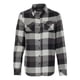 thumbnail image 1 of Burnside Camisa de franela de manga larga teñida en hilo para mujer (5210) -NEGRO -XL Burnside 5210, 1 of 1