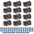 thumbnail image 1 of 12pcs 125V/250V 15A Micro Miniature SPDT Snap Action Hinge Lever Type Limit Switch and 24pcs Terminals, 1 of 5