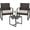Brown1, variant on Bezseller 3-Piece Patio Furniture Set for 2, Small Balcony Outdoor Bistro Set with Cushioned Chairs & Coffee Table, Easy Assembly, Weather-Resistant for Apartment, Porch, Backyard