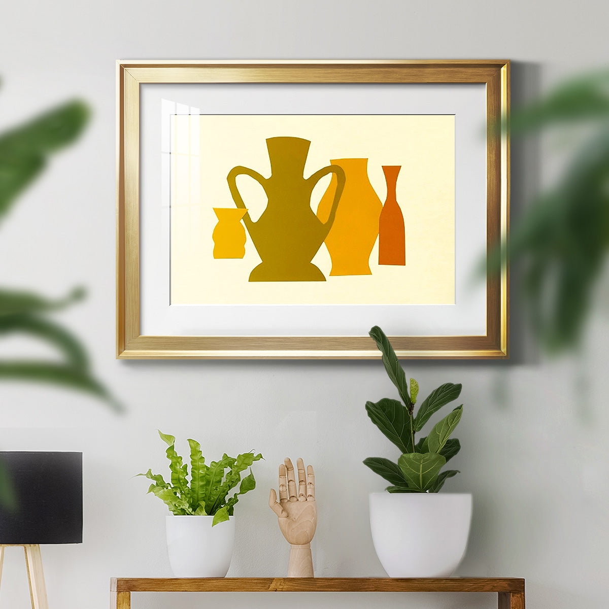 Posing Pottery I Premium Framed Print - Ready to Hang