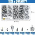 thumbnail image 2 of Fishing Weights Assortment 75pcs Include Pyramid Sinkers Disc Split Shot Bullet Sinkers Saltwater Casting Surf Fishing Catfishing Weights Sinkers Kit with Tackle Box$$Sport & Recreation Other, 2 of 7