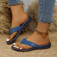 thumbnail image 2 of Willtoo Womens Flip Flops Comfortable Outdoor Fasciitis Orthopedic Thong Walking Sandals Lightweight Non-Slip Summer Beach Slippers, 2 of 4
