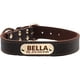 thumbnail image 4 of Soft Padded Genuine Leather Dog Collar, Breathable Heavy Duty Dog Collar With Adjustable Rust-Proof Metal Buckle For Small Medium Large Dogs, Personalized Custom Dog Collar With Nameplate, 4 of 4
