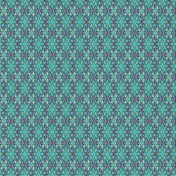 Ahgly Company Machine Washable Indoor Square Transitional Turquoise Green Area Rugs, 6' Square