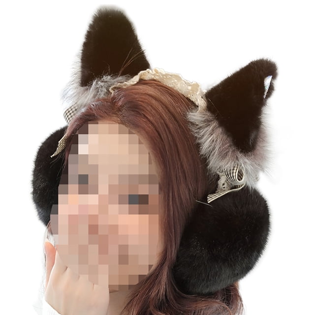 Orejeras mullidas para clima frío para mujer, diadema cálida para invierno, calentadores de orejas holgados y bonitos