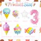 thumbnail image 2 of Set de globos PRELITER Pink Ice Cream para fiesta de tercer cumpleaños, 2 of 7