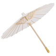 thumbnail image 1 of Paraguas decorativo de papel de color blanco, sombrilla, decoración para fiesta nupcial, foto, accesorio de cosplay para decoración de fiesta de arcoíris (30CM), 1 of 5