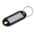 thumbnail image 4 of 60 Pcs Key ID Label Tags Split Ring Keyring Keychain Black, 4 of 4