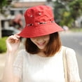 thumbnail image 5 of Sunjoy Tech Bucket Hat for Women Men, Unisex Canvas Washed Cotton Trendy Caps, Womens Summer Beach Sun Hats, 5 of 6