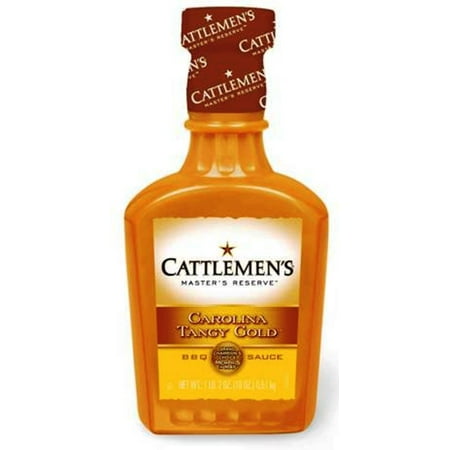 - 12 PACKS : Cattlemen's Barbecue Sauce, Carolina Tangy Gold, 18-Ounce Plastic Bottles