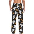thumbnail image 2 of Top-kevin Halloween Ghost Bat Pumpkin Men's Pajama Pants Sleepwear Lounge Pajama Bottoms with Pockets, S M L XL XXL, 2 of 14