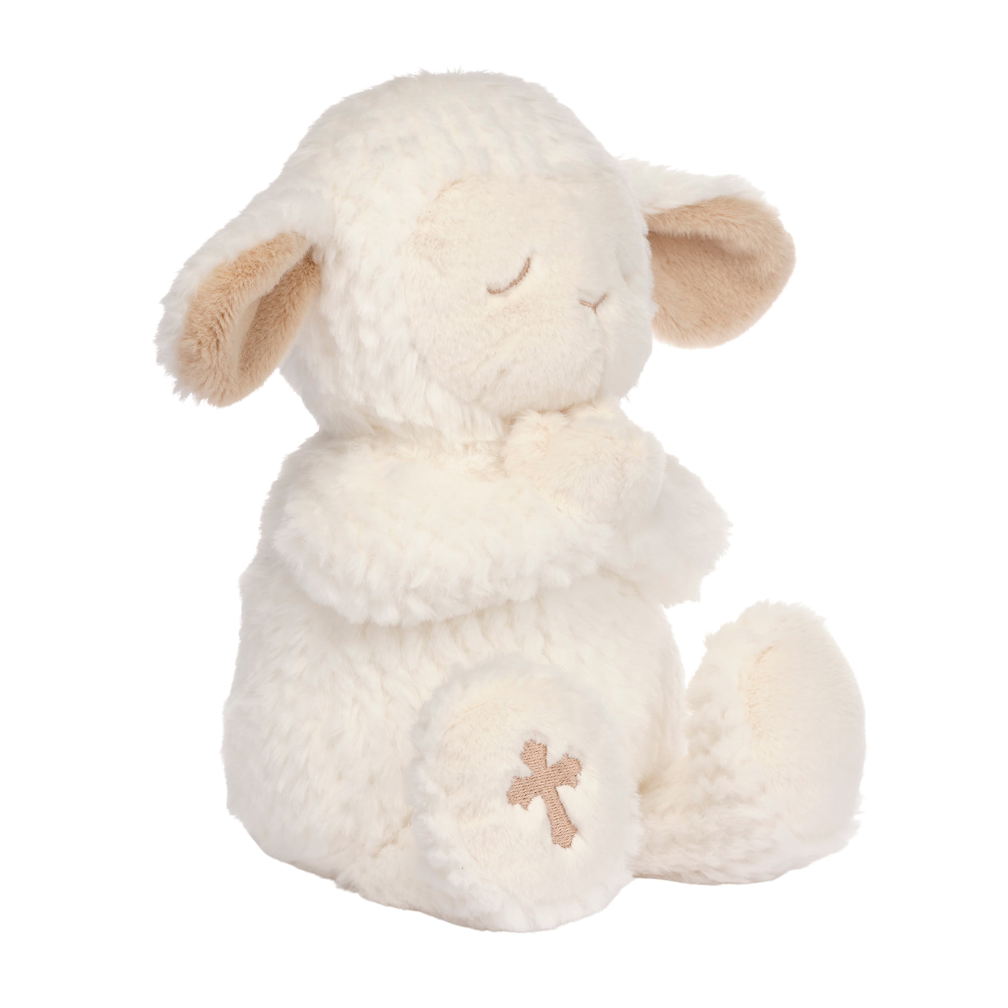 Lambs & Ivy Heaven Sent Praying Baptism Plush Lamb Stuffed Animal Toy - Mary