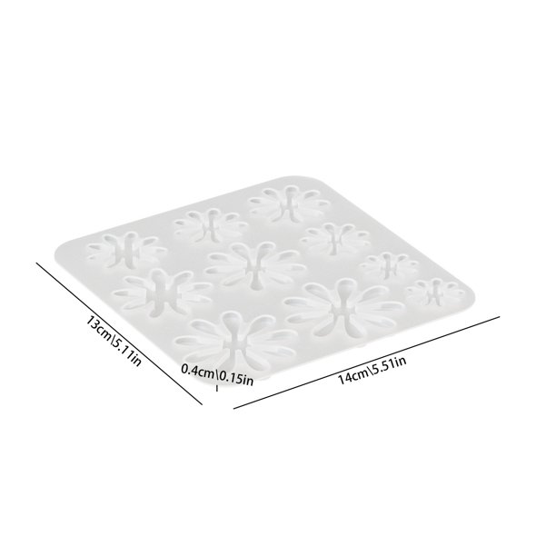 Molde de silicona con forma de flor y pegamento de gota de cristal, diseño de loto y margarita apilable for elaboración de resina