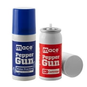 Mace Brand Pepper Gun, 1 OC Cartridge, 1 Water Cartridge Refill Pack