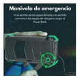 thumbnail image 3 of Mr. Gadgets Solar Blast Power Bank 20000 Mah Bateria Panel Solar De Carga Portatil Con Linterna, Manivela De Emergencia, Carga Inalambrica, Color Negro Con Verde., 3 of 7