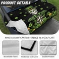 thumbnail image 6 of Whosucclay Lucky Hat Skull Pattern Comfort Golf Cart Seat Protector, with Storage Pockets Thick Golf Cart Protector for EZGO Club Car Yamaha, 52.36" x 32.28", 6 of 7