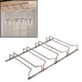thumbnail image 4 of 34cm bajo el gabinete soporte de de vino soporte de Metal soporte de Stemware de alambre organizador de de vino estante colgante para el Cuatro s Soledad colgador de copas debajo del gabinete, 4 of 6