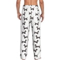 thumbnail image 2 of Bixox Men's Dachshund Dog Puppy Patterned Pajama Pants with Pockets Lounge Clothes for Home, 2 of 5