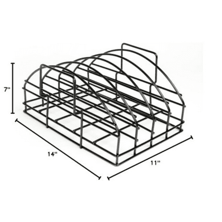 Steven Raichlen Stainless Steel Ultimate Rib Rack, Black