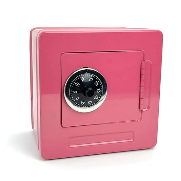 Piggy Bank Cash Coin Box ATM Bank Electronic Coin Piggy Bank with Password Coin Box,Storage Box Peach