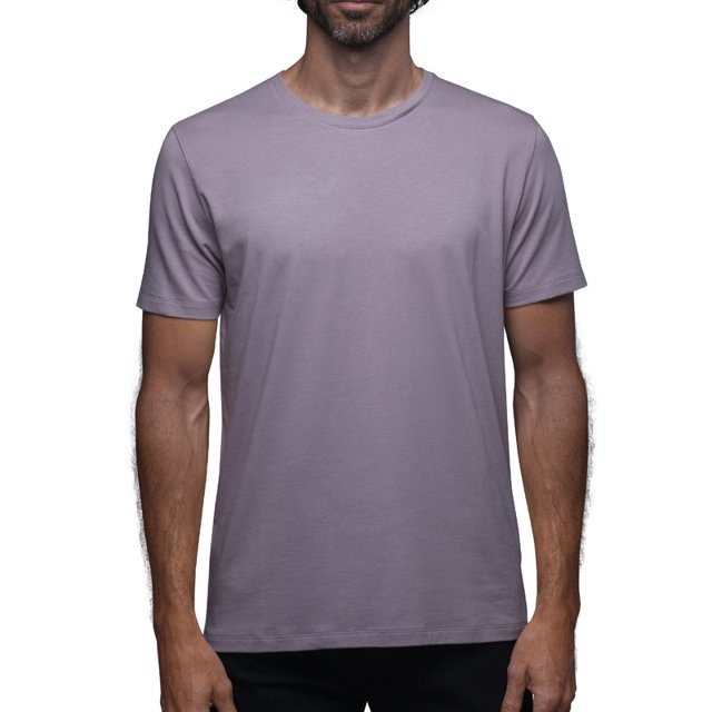 Playera Cuello Redondo Para Hombre De Algodón Pima y Tela Spandex Unbranded Co Crew Neck Grape M