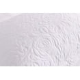 thumbnail image 4 of MarCielo 2-Piece Embroidered Pillow Shams, King Decorative Microfiber Pillow Shams Set, King Size (White), 4 of 7