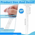 thumbnail image 2 of 1000 Pcs Plastic Transfer Pipettes Disposable Graduated Pipettes for Scientific Experiment, Essential Oils, Make up Tool (3 ml), 2 of 7