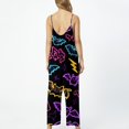 thumbnail image 6 of Evdexr Womens Halloween Jumpsuits 2026 Ghost Pumpkin Jack O Lantern Printed Rompers Sleeveless Wide Leg Square Neck Costumes Baggy Loose Fit Pants XL, 6 of 6