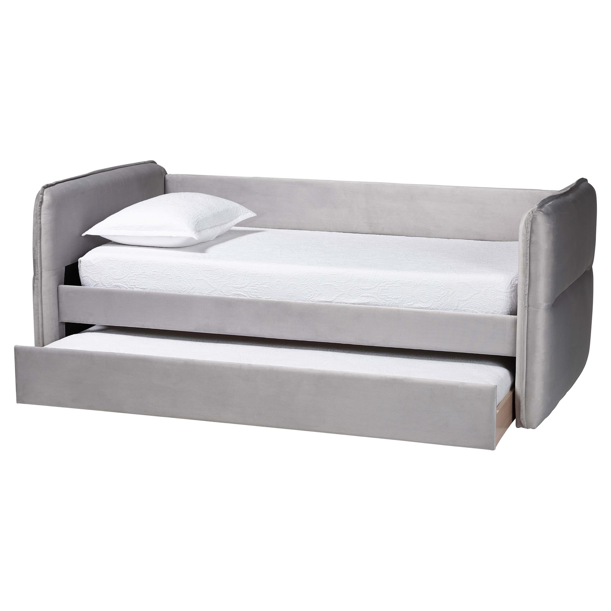 Baxton Studio Finch Modern Daybed, Full/Twin, Light Grey