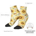thumbnail image 4 of Goofa Watercolor With Sunflowers Pattern Non Slip Socks with Grips for Elderly, Crew Socks Yoga Hospital Socks Cushioned Sole Gripper Socks for Men Women, 4 of 5