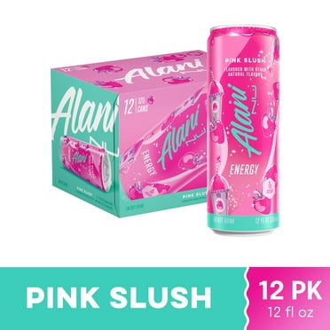 Alani Nu Sugar Free Energy Drink, Pink Slush, 12 fl oz, 12 Pack, Cans, 200mg Caffeine