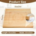 thumbnail image 2 of Qunbio Over-The-Counter-Edge Pastry Board, Bread Board with Carving Ruler & Pie Template, 2 in 1 Kneading Board, Acacia Wood, 2 of 12