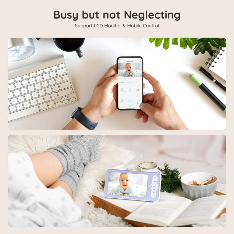 ASC Buy It All - BOIFUN Smart Wifi Video Baby Monitor 5 Inch with Camera  1080P PTZ 355°, Motion and Noise Detection Supports Mobile App Control only  7500 whatsapp: 0340 0010720 #boifun #