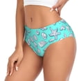 thumbnail image 2 of Fotbe Seashell And Starfish Calzones Estampados para Mujer – Ropa Interior de Algodón, Cómoda, Suave y Elástica-X-Small, 2 of 6