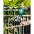 thumbnail image 2 of vensovo Metal Railing Planter for Outdoor Plants - 3 Pack Balcony Hanging Planter Box with Detachab, 2 of 8