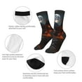 thumbnail image 3 of Kids Girls Boys Socks - Halloween Village Nightscape Comfort Breathable Crew Socks for Boys Girls Kids, Soft Athletic Running Socks for Boys Socks 6-10 Years Old, 3 of 6