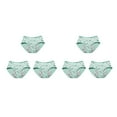 thumbnail image 3 of Minnieouse Bragas de período con estampado encantador, ropa interior menstrual, calzoncillos, lencería transpirable para niños, hija, mujer, Verde claro METRO 2piezas, 3 of 6
