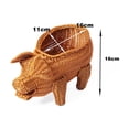 thumbnail image 2 of Food Serving Vegetables Basket, Rattan Storage Basket with Animal Shape, Wicker Bin for Home Organizer, Woven Basket for Vegetable Storage, Decorative Animal Basket, Imitation Rattan Basket, 2 of 5