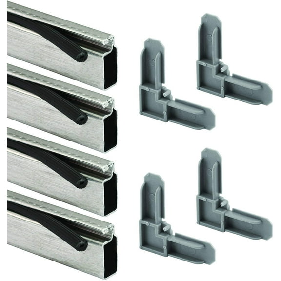 Prime-Line PL 7804 Screen Frame Kit, 5/16 in. x 3/4 in. x 48 in., Aluminum, Mill Finish, Pack of 1 Kit
