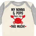 thumbnail image 4 of Inktastic Nonna and Pops Love Me Grandchild Boys or Girls Long Sleeve Baby Bodysuit, 4 of 5