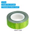 thumbnail image 2 of Uxcell Sparkle Glitter Tape 15mm x 5m, 2 Pack Art Prism Tapes Self-Adhesive Green, 2 of 5