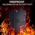 thumbnail image 2 of Tigerking 3.47 Cu. ft. Biometric Fingerprint Fireproof Safe Box for Home Office, Digital Keypad Safes with Removable Shelf, 2 of 10
