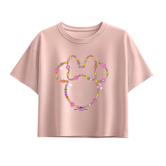 Disney - Minnie Mouse Sil Bracelet - Youth Girls Boxy T-Shirt