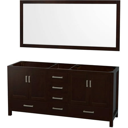 Wyndham Collection Sheffield 72 Inch Double Bathroom Vanity In