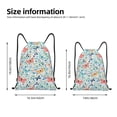 thumbnail image 4 of Kdxio Butterflies Print Drawstring Backpack Bag,Waterproof Draw String Back Sack, Gym Drawstring Bags Swim Bag For Unisex, 4 of 9