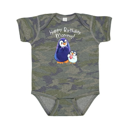 

Inktastic Happy Birthday Mommy!- Cute Penguins Gift Baby Boy or Baby Girl Bodysuit
